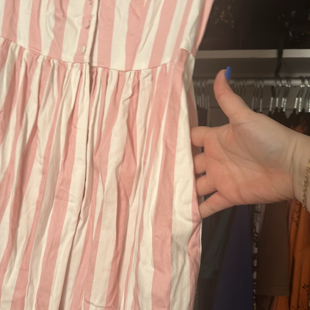 Unique Vintage Striped 50’s Dress - Picture 3 of 4